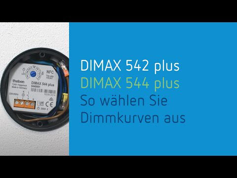 Theben DIMAX 542 und 544 plus: So wählen Sie Dimmkurven aus