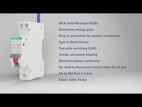 Miniature RCBO Features and Benefits