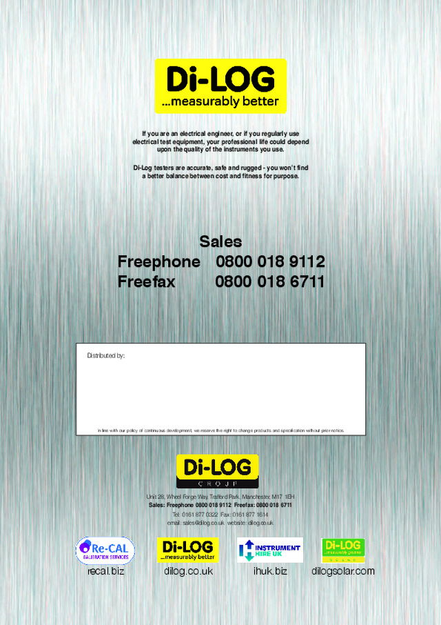 Di-Log Catalogue 2019