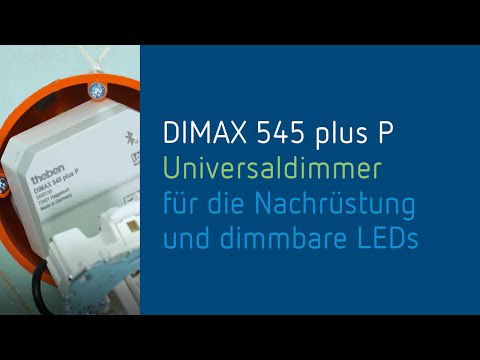 Universaldimmer DIMAX 545 plus P zur Unterputz-Montage - für die Nachrüstung und dimmbare LEDs