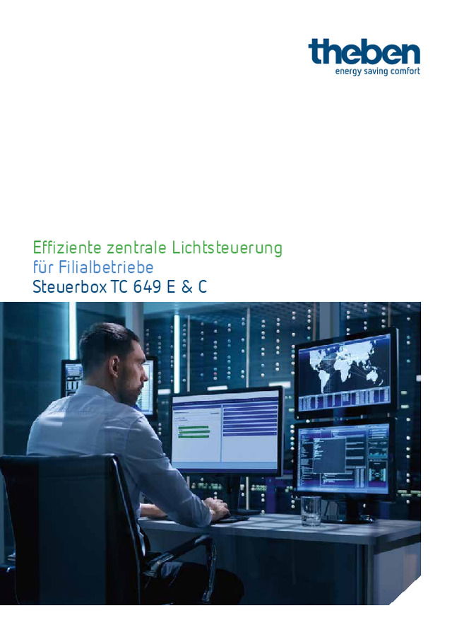 Effiziente zentrale Lichtsteuerung für Filialbetriebe: Steuerbox TC 649 E & C