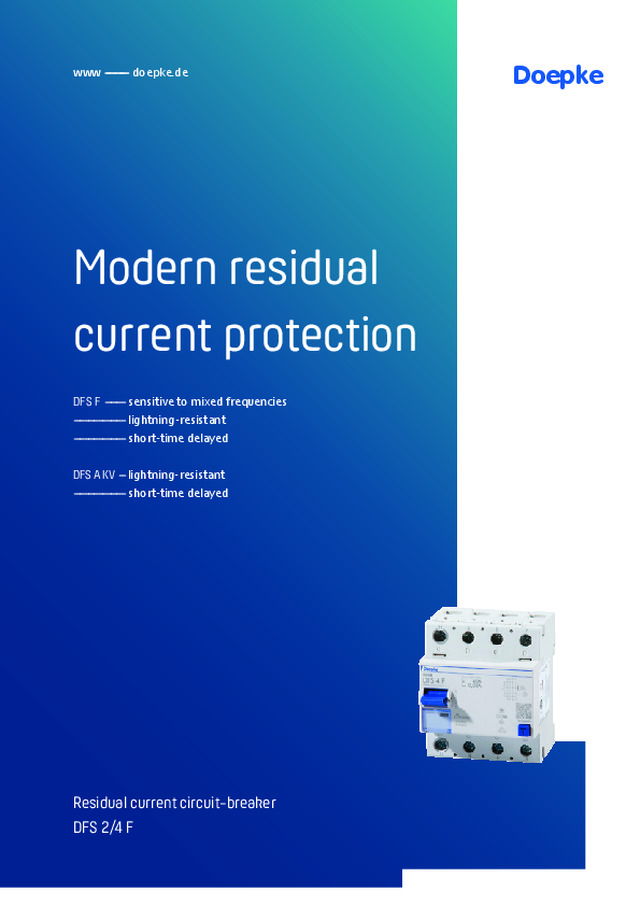 Modern Residual Current Protection