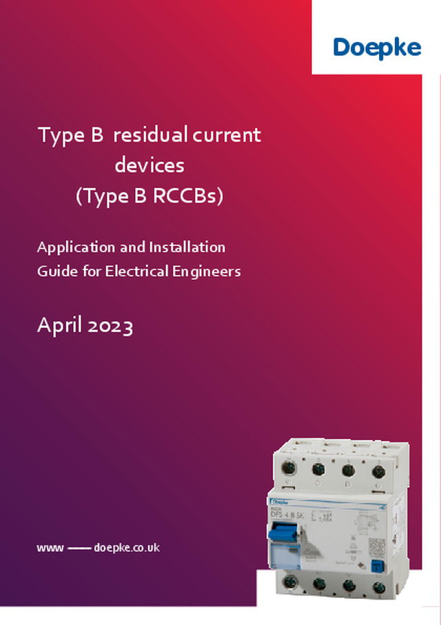 Type B residual current devices