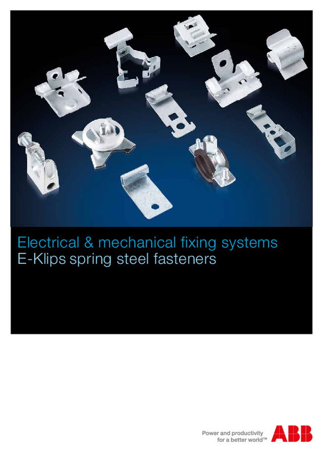 Electrical & mechanical fixing systems
