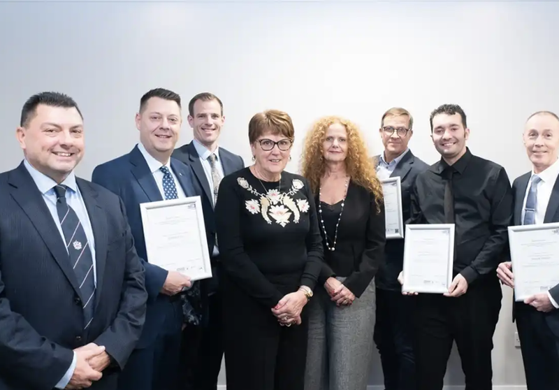 Dame Judith Hackitt presents first EAL Level 3 NVQ Diplomas in Providing Electronic Fire and Security Systems