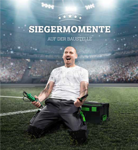 Siegermomente auf der Baustelle