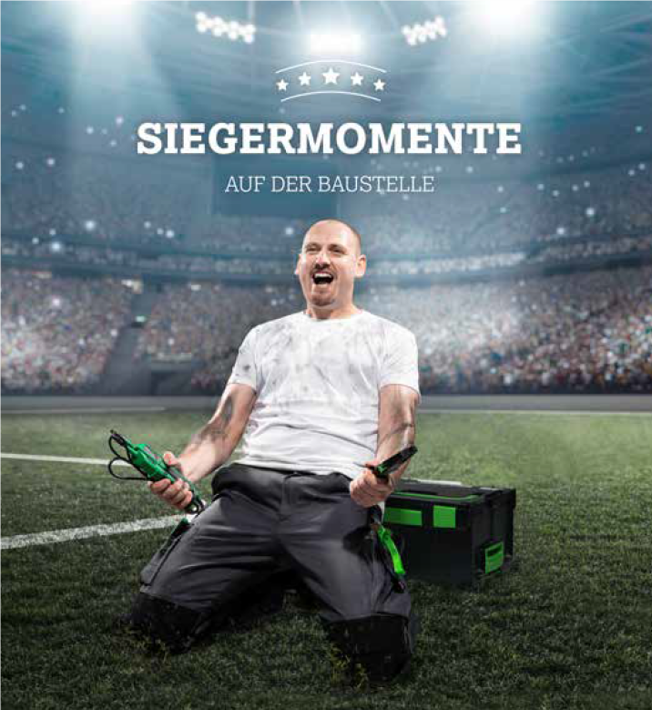 Siegermomente auf der Baustelle