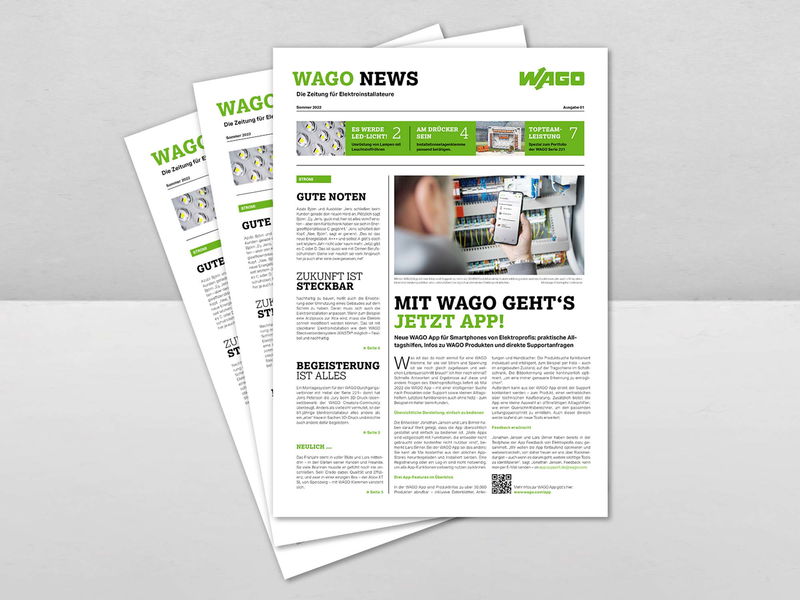 WAGO NEWS fürs Elektrohandwerk – die aktuelle Ausgabe jetzt ansehen