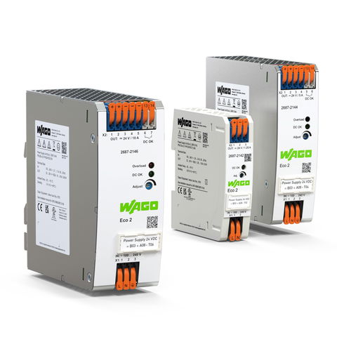 WAGO Stromversorgung mit werkzeugloser Push-in-Technologie