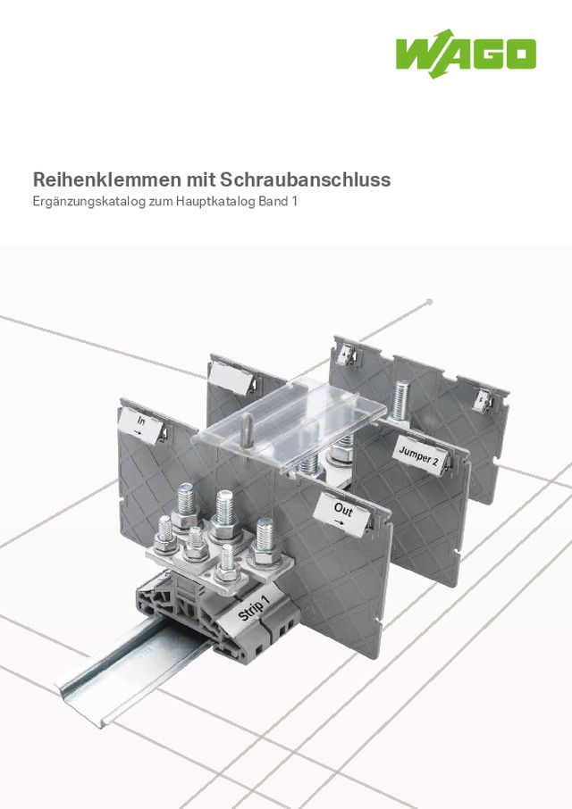 Reihenklemmen mit Schraubanschluss