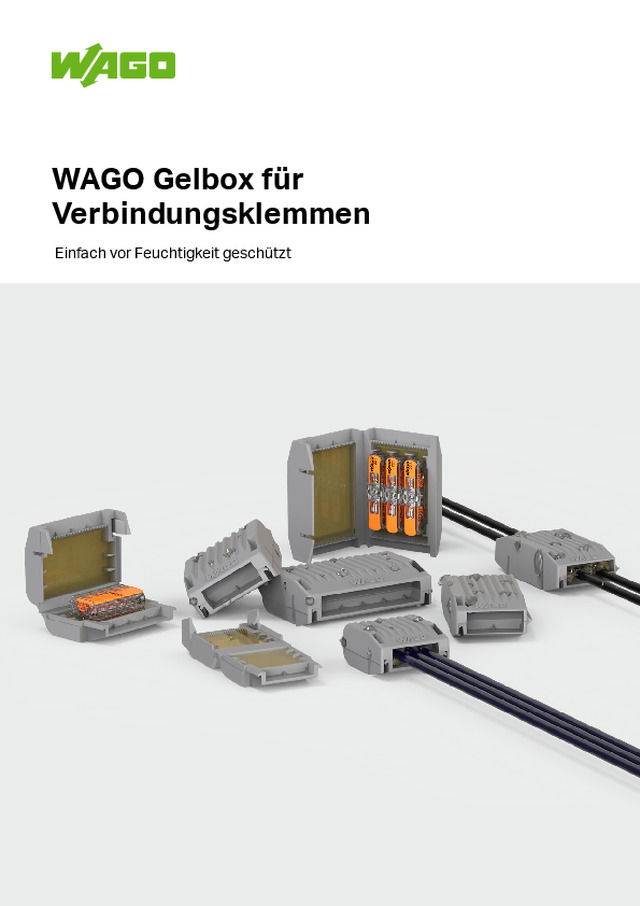 Gelbox für Verbindungsklemmen