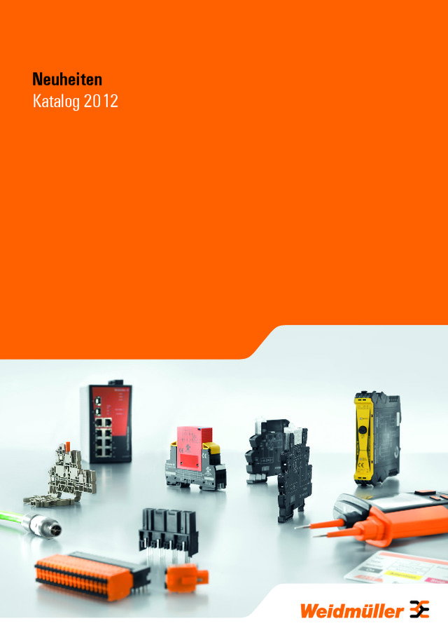Neuheiten Katalog 2012 von Weidmüller