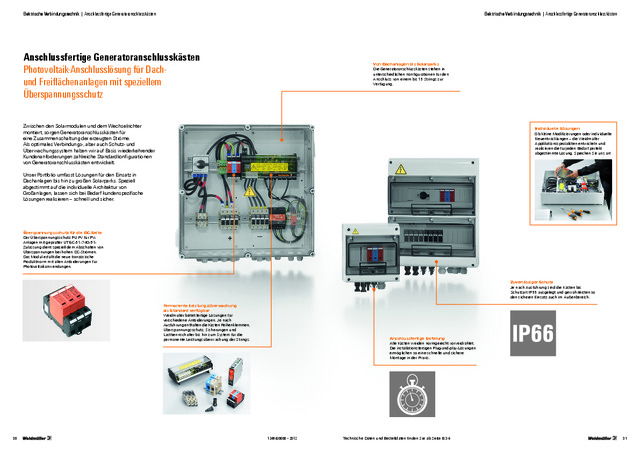 Anschlussfertige Generatoranschlusskästen