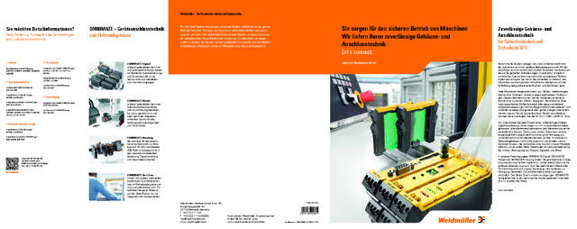 OMNIMATE®-Geräteanschlusstechnik für Geräte der Maschinensicherheit