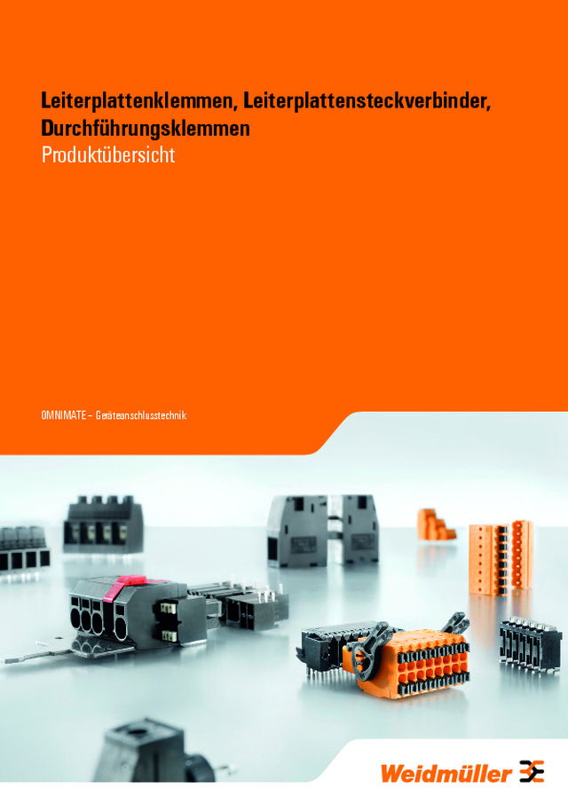 OMNIMATE®-Leiterplattenklemmen, -Leiterplattensteckverbinder und -Durchführungsklemmen