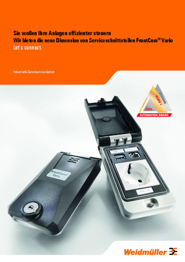 Serviceschnittstellen FrontCom® Vario