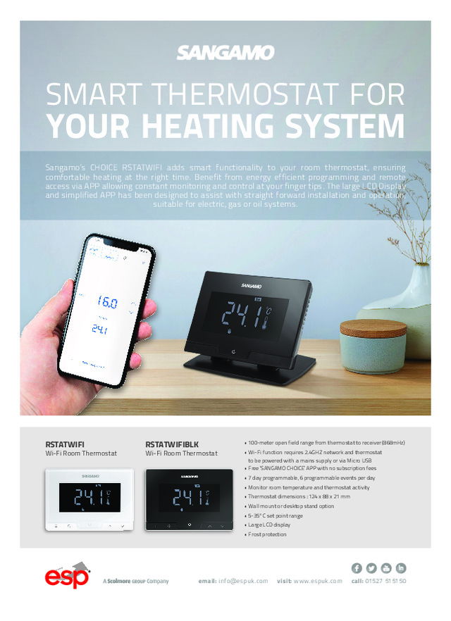 Smart thermostat for your heating system