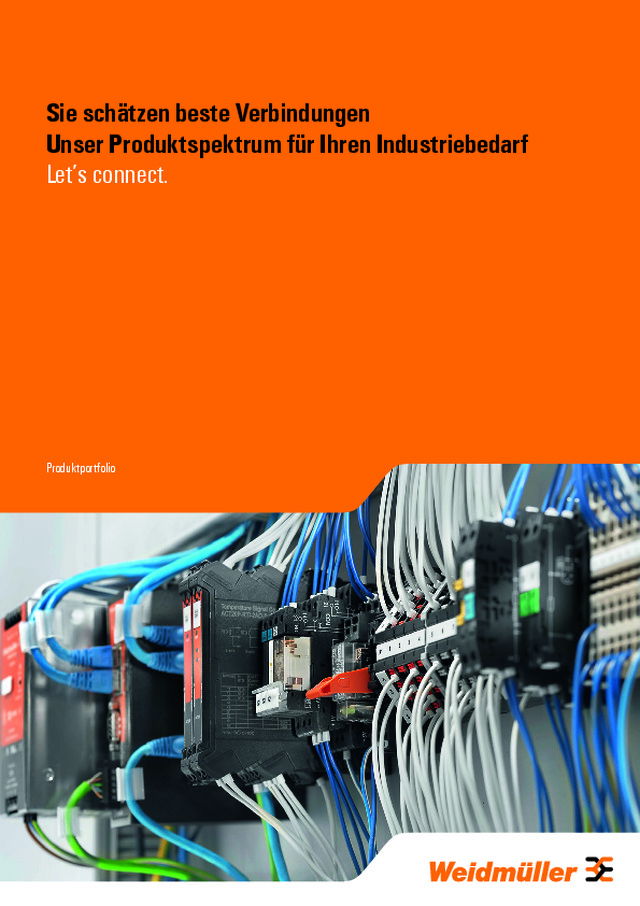 Weidmüller Produktspektrum