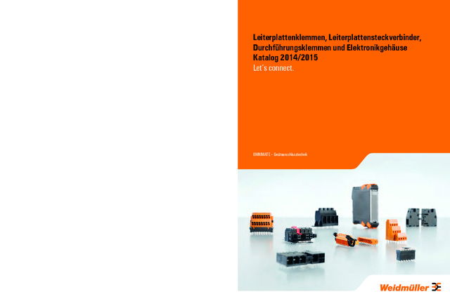 Leiterplattenklemmen, Leiterplattensteckverbinder, Durchführungsklemmen und Elektronikgehäuse