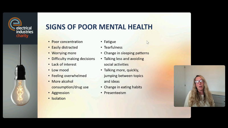 What mental health support is available to you as an Electrician and how you can get involved with the EIC