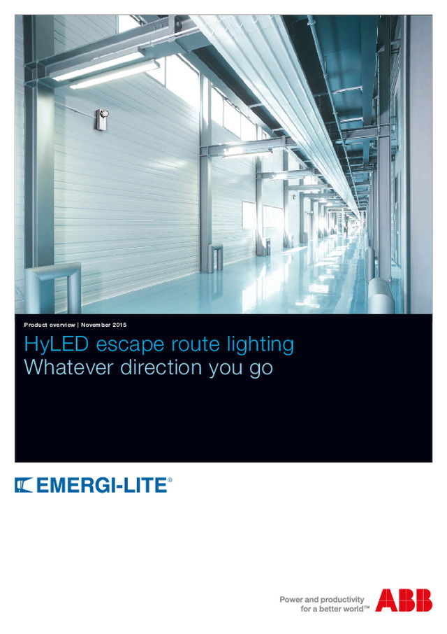 HyLED escape route lighting
