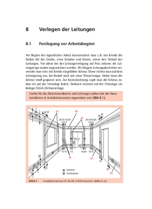 Verlegen der Leitungen