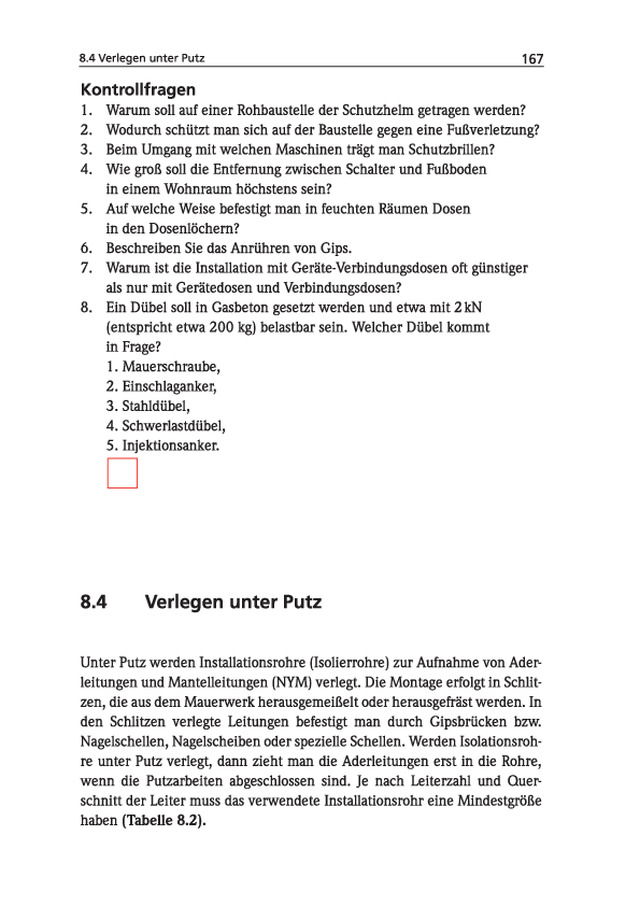 Verlegen der Leitungen - Verlegen unter Putz
