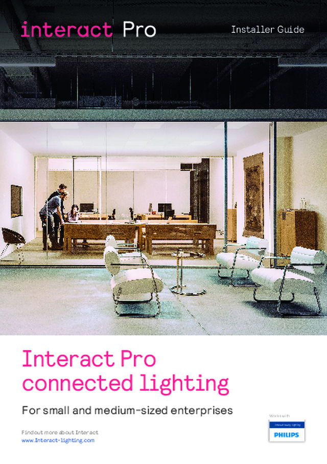 Interact Pro connected lighting