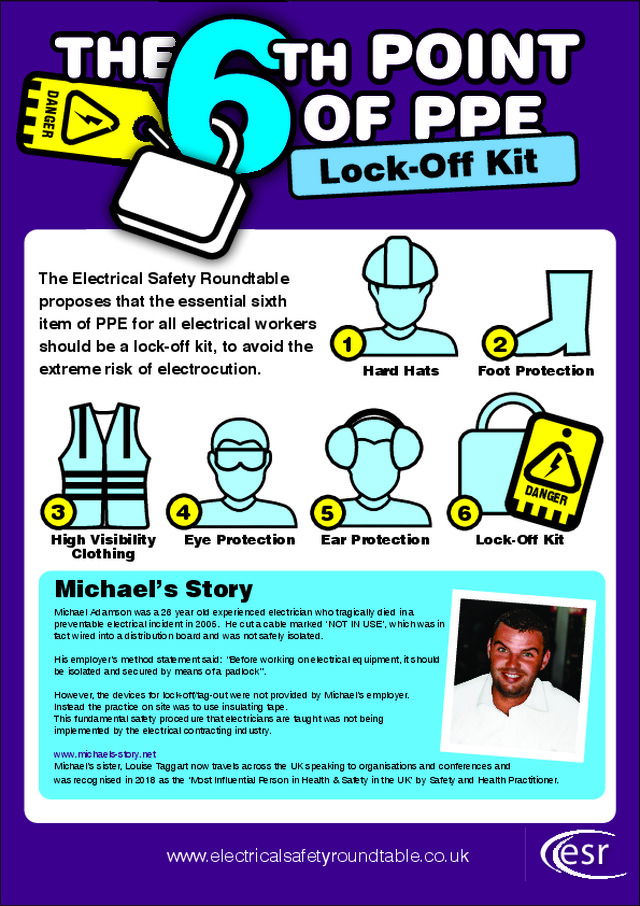 The 6th point of PPE - The lock off kit