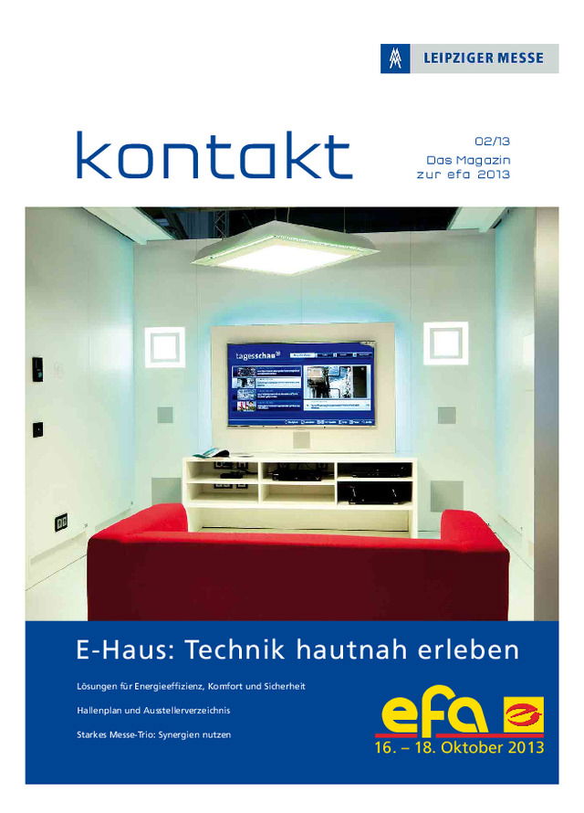 kontakt - Das Magazin zur efa 2013