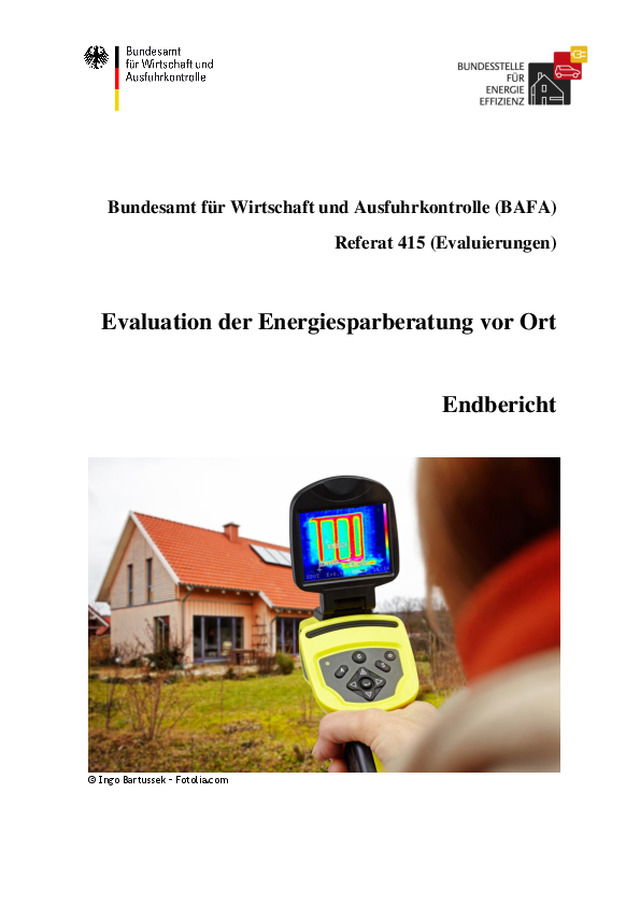 Energiesparberatung in Wohngebäuden