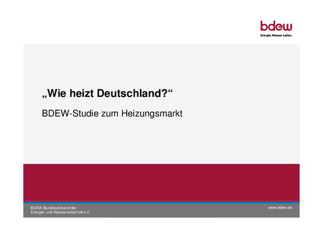 „Wie heizt Deutschland ?“