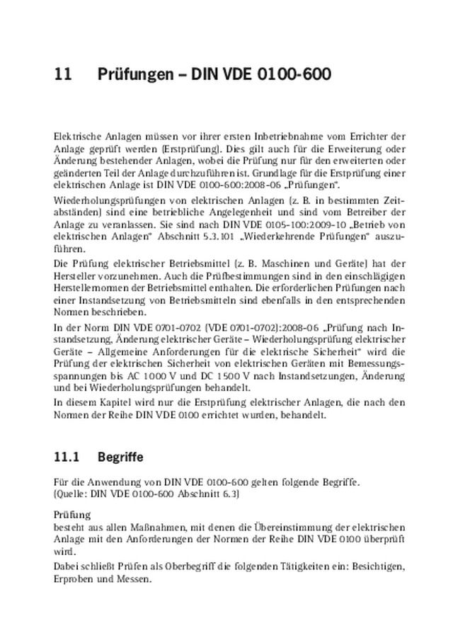 Allgemeine Anforderungen an die Erstprüfung - Teil 600 Abschnitt 61