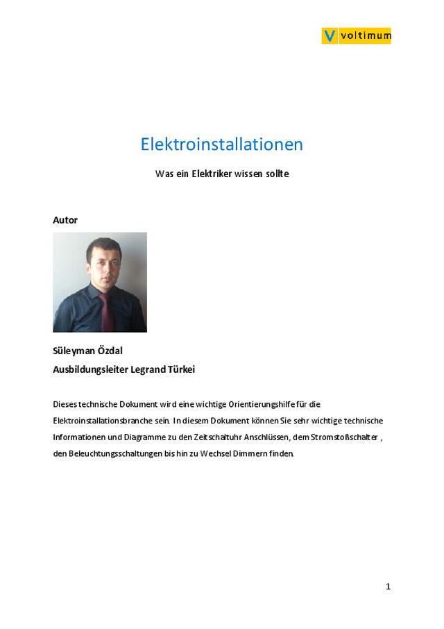Clone of Elektroinstallationen - Was ein Elektriker wissen sollte