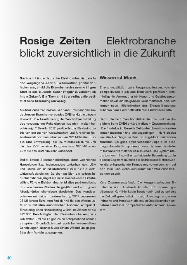 So steht es um die Zukunft der Elektro-Branche