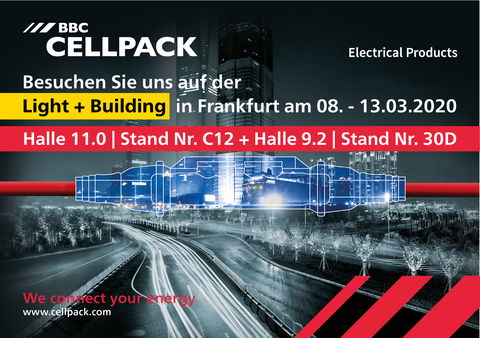 Besuchen Sie uns an der Light + Building 2020 in Frankfurt am Main.