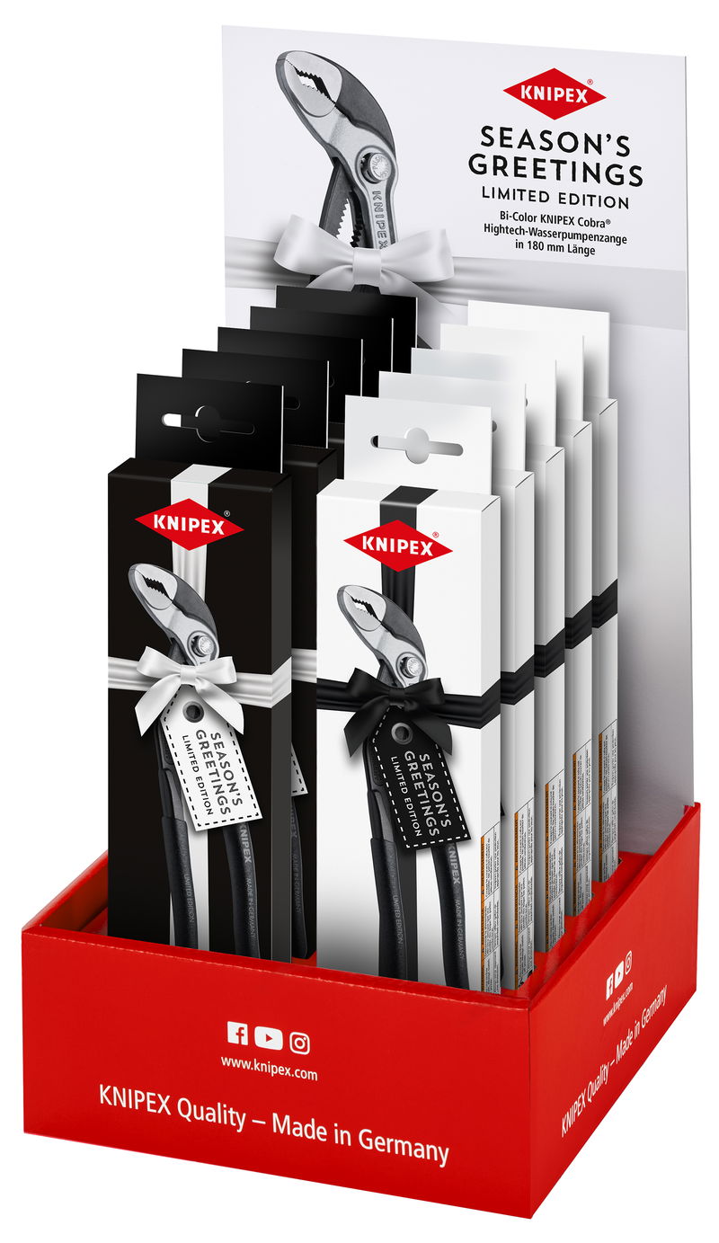 Limited Edition, unlimited performance: KNIPEX’s Bicolour Cobra® Water Pump Pliers