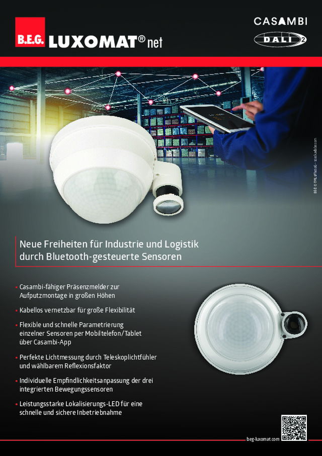 Neue Freiheiten für Industrie und Logistik durch Bluetooth-gesteuerte Sensoren