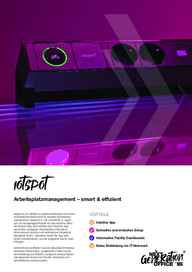 iotspot Arbeitsplatzmanagement – smart & effizient