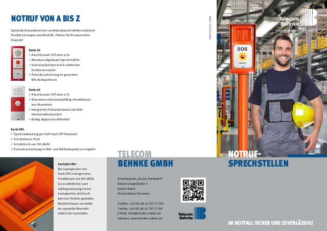 Notruf-Sprechstellen