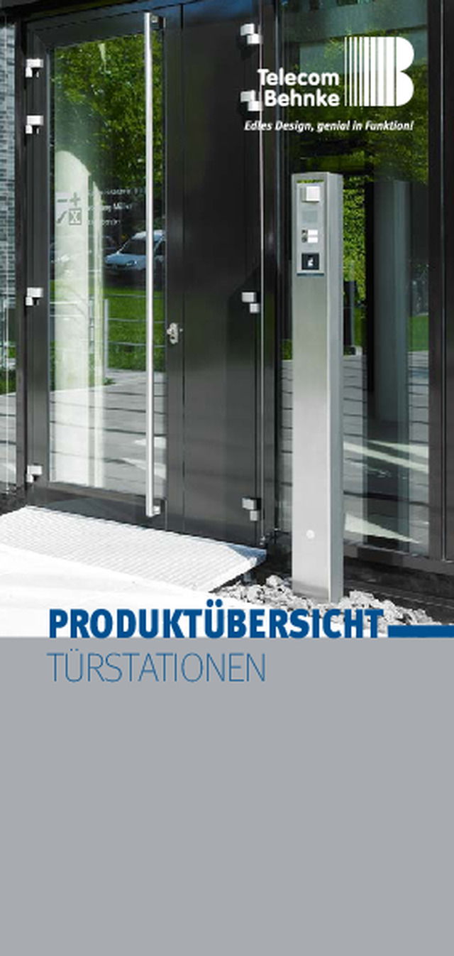 Produktübersicht - TÜRSTATIONEN