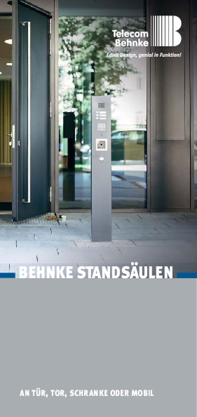 Behnke Standsäulen