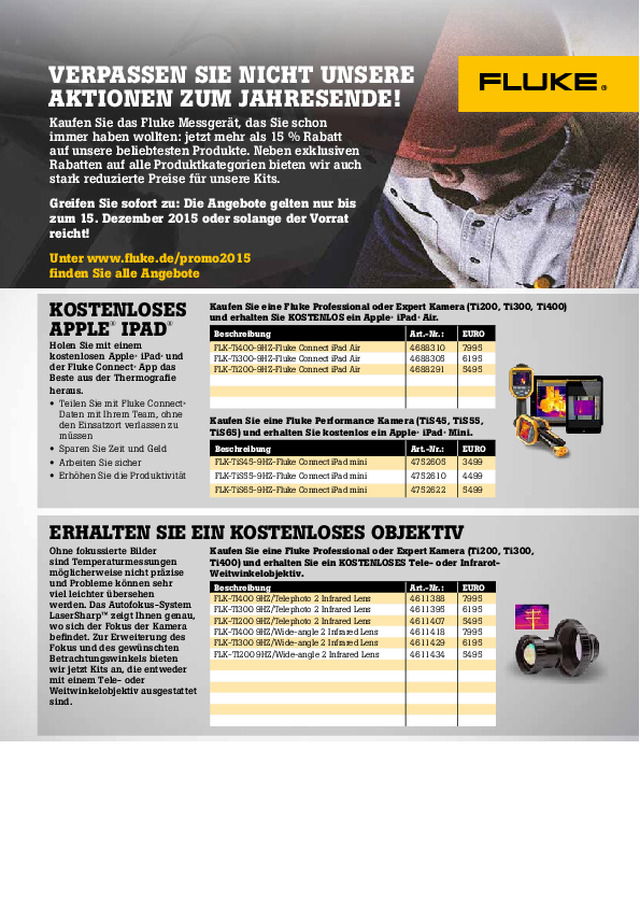 VERPASSEN SIE NICHT Flukes AKTIONEN ZUM JAHRESENDE!