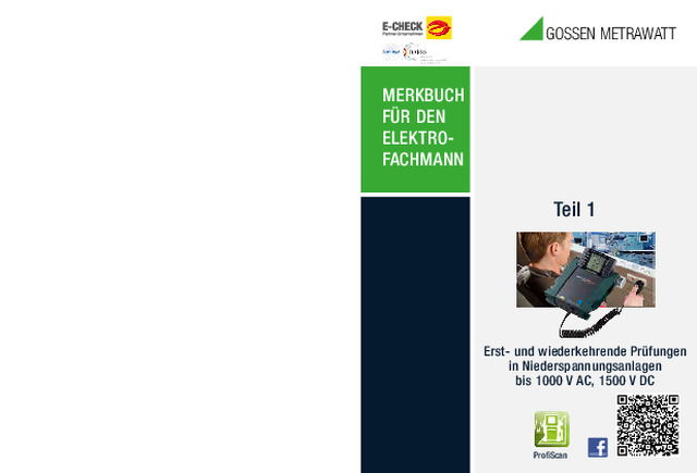 Merkbuch für den Elektrofachmann (Teil 1)