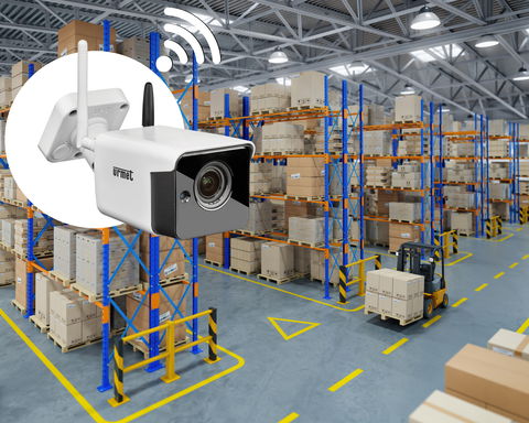 WLAN / 4G Videoüberwachungskamera für eine kabellose  Datenübertragung