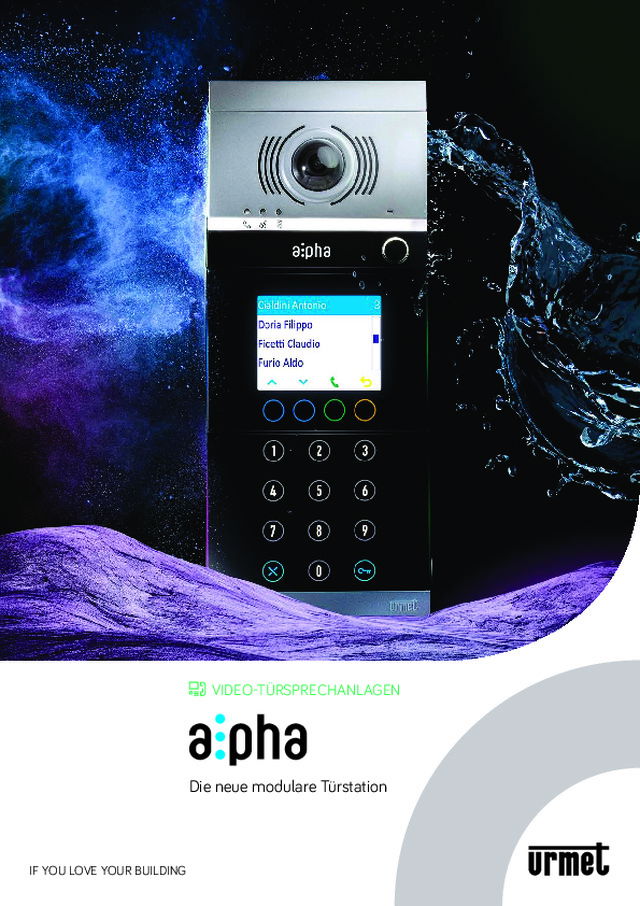 Die neue modulare Türstation Alpha