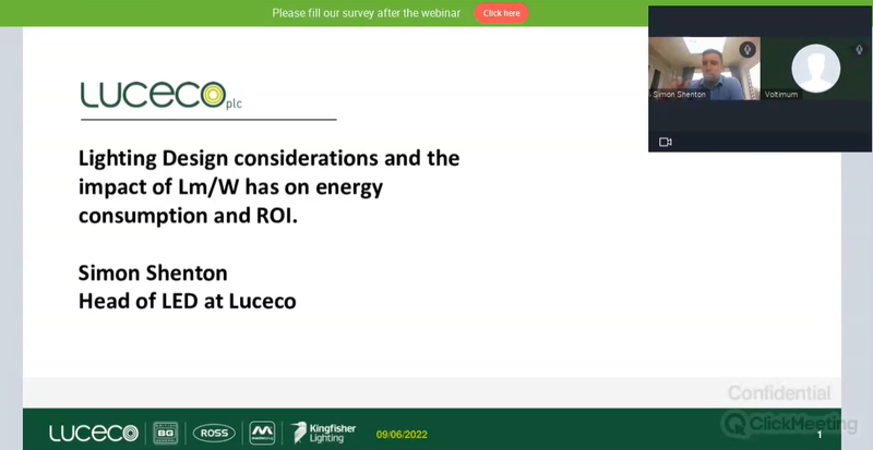 Lighting design considerations and the impact Lm/w has on pay back