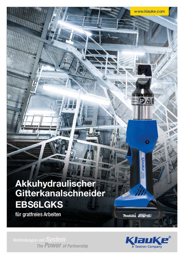 Akkuhydraulischer Gitterkanalschneider EBS6LGKS