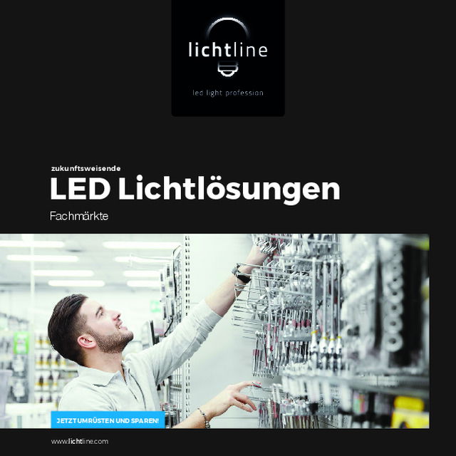 LED Lichtlösungen für Fachmärkte