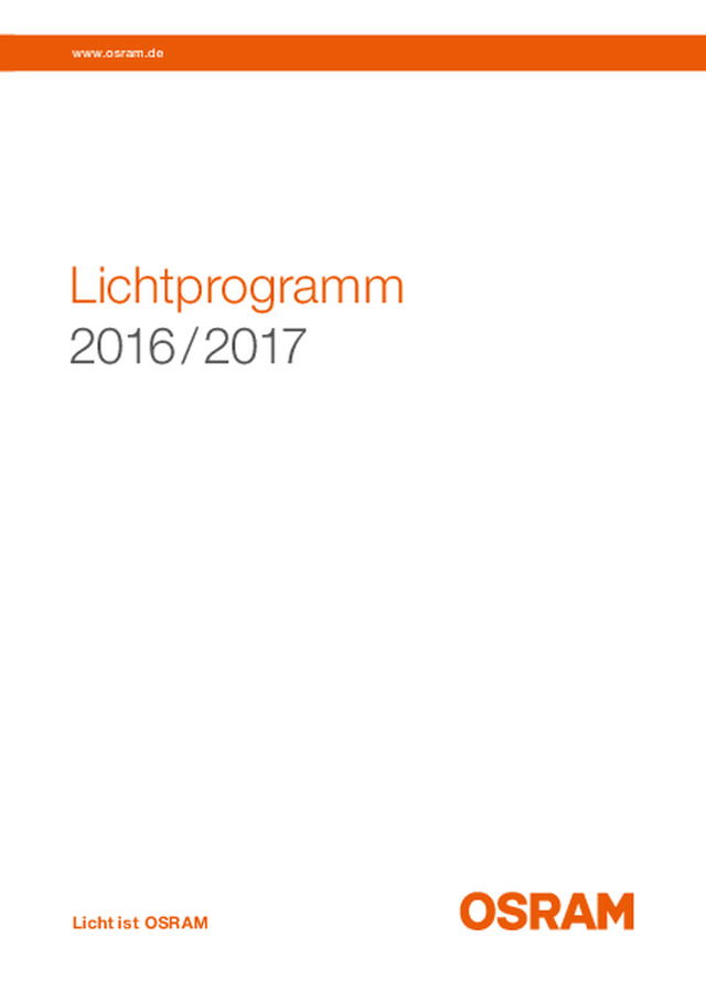 Lichtprogramm 2016 / 2017